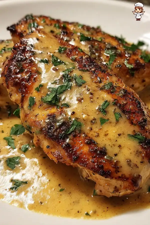 Garlic chicken with asiago gravy recipe delights every palate!