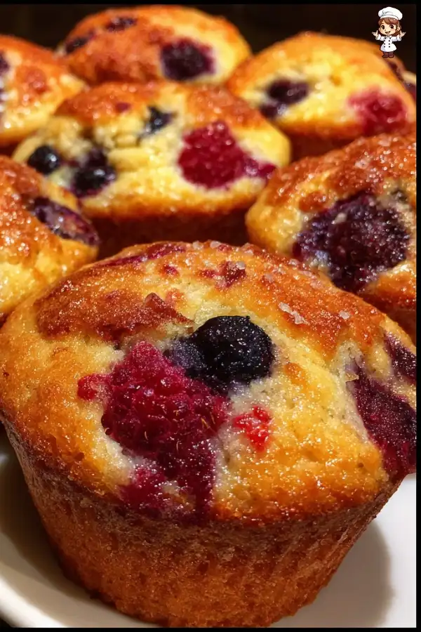 Mixed berry muffins recipe