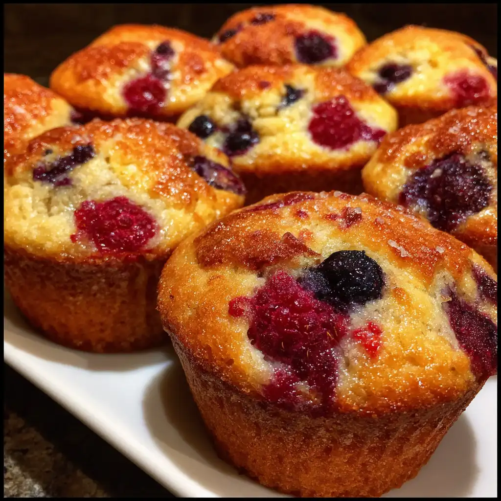Mixed berry muffins recipe
