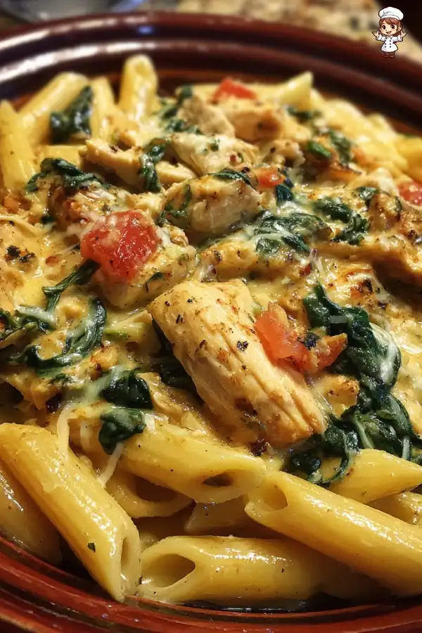 One pot cheesy chicken pasta