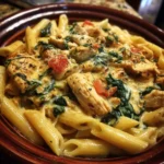 One pot cheesy chicken pasta