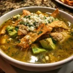 Salsa verde tortilla soup recipe