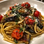 Spicy eggplant pasta recipe