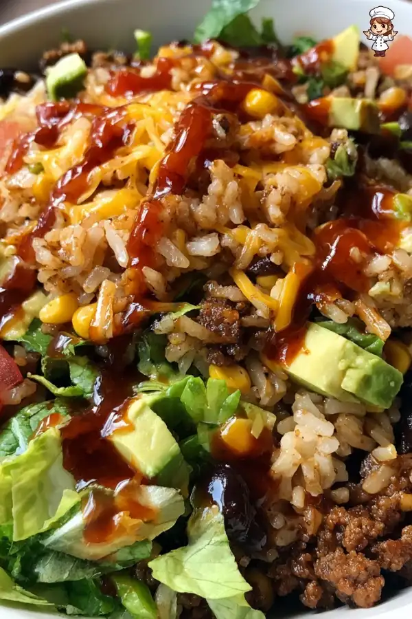 Taco rice bowl