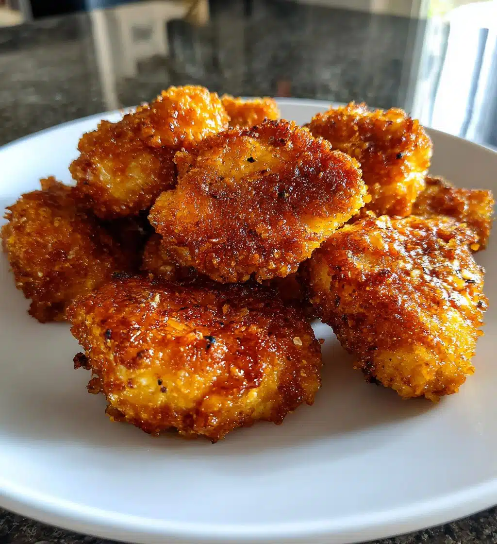 air fryer buffalo chicken nuggets - detail 1
