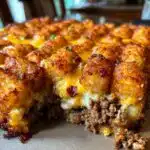 bacon cheeseburger tater tot casserole