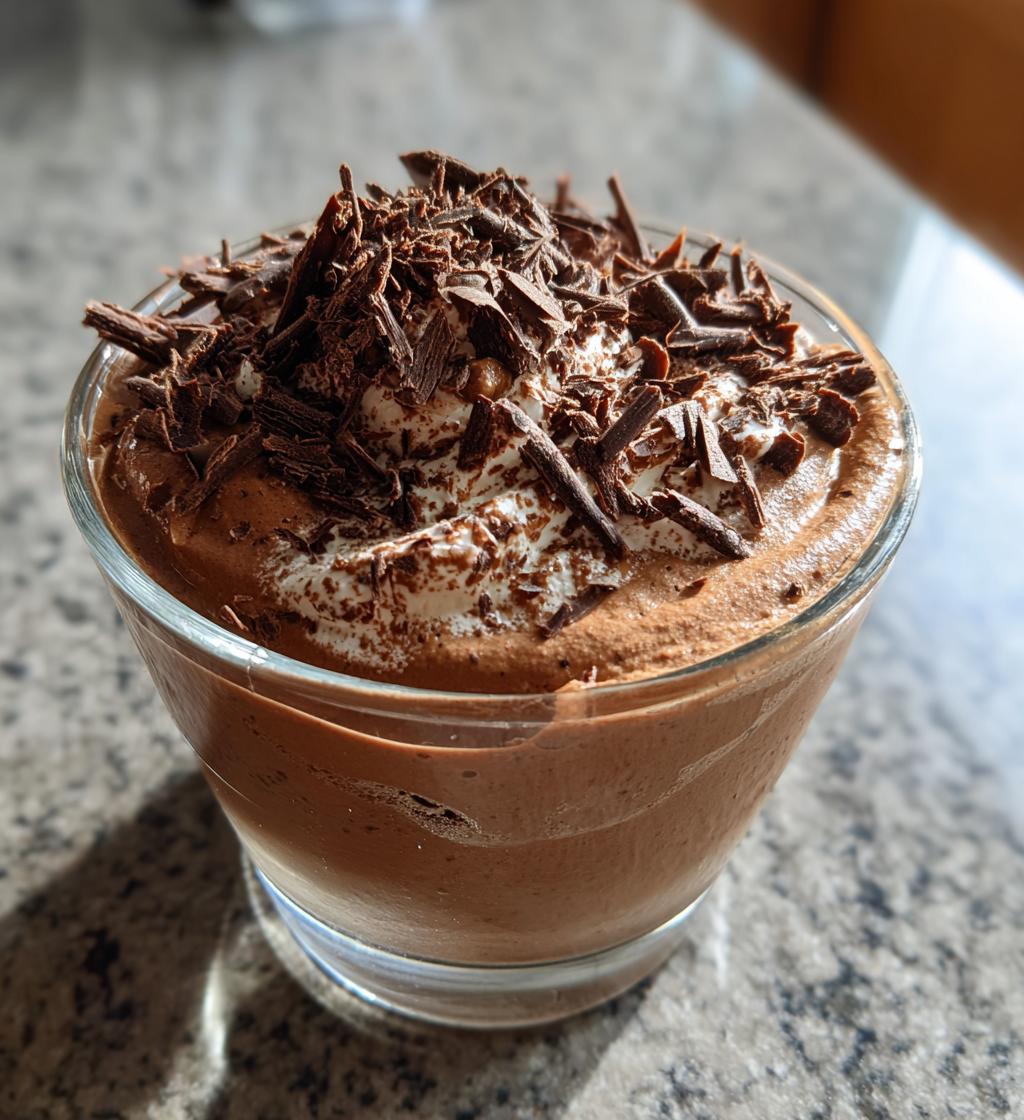 baileys chocolate mousse - detail 1