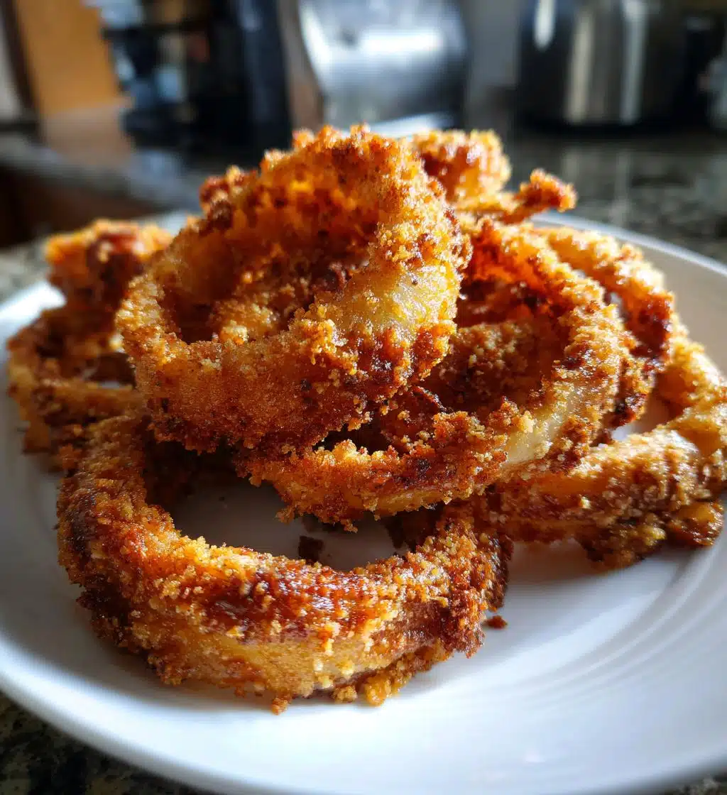 baked bbq onion rings - detail 1