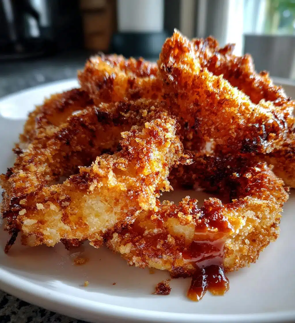 baked bbq onion rings