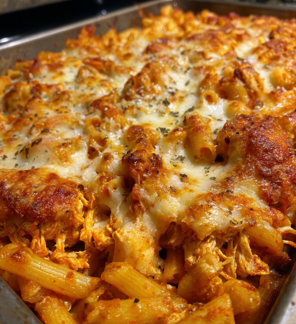 baked chicken parmesan pasta
