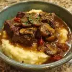 beef tips with mushroom gravy