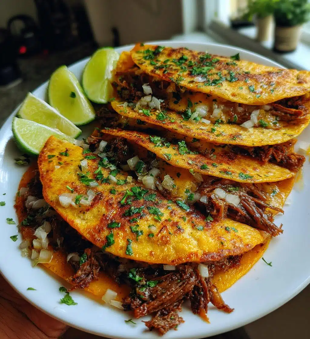 birria quesadillas tacos - detail 1