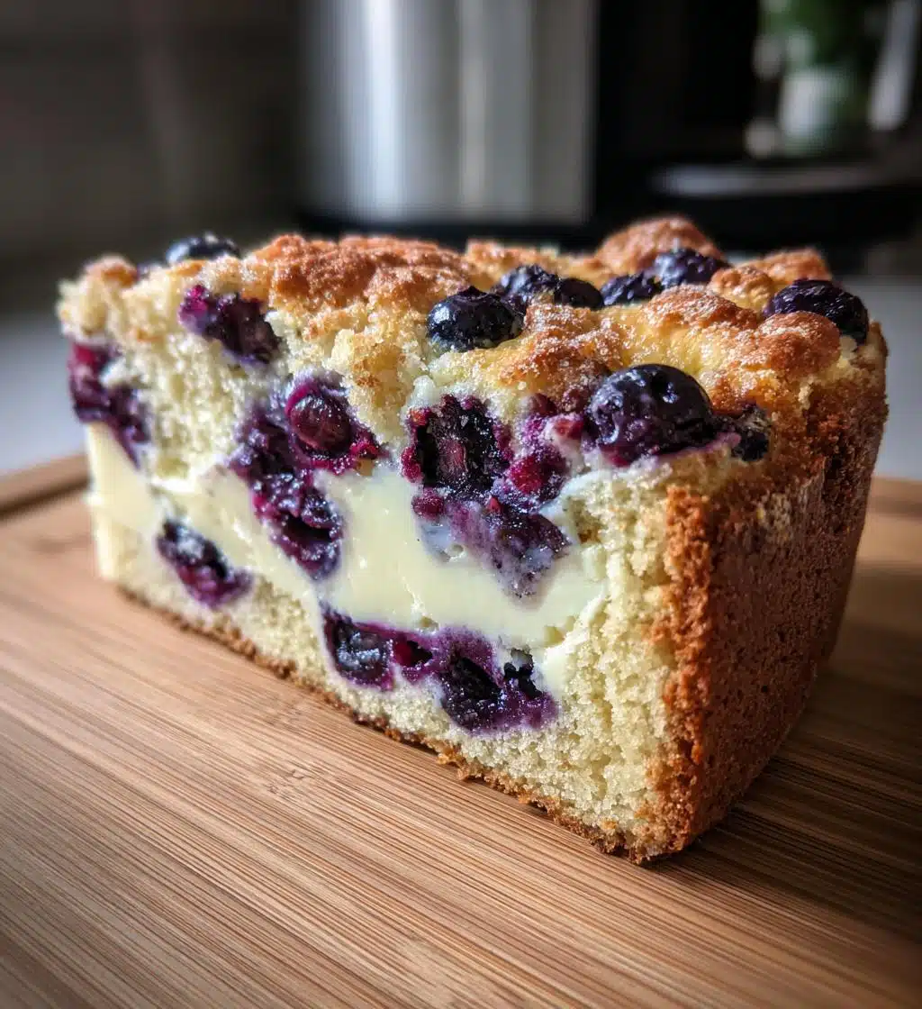 blueberry cream cheese coffee cake - detail 1
