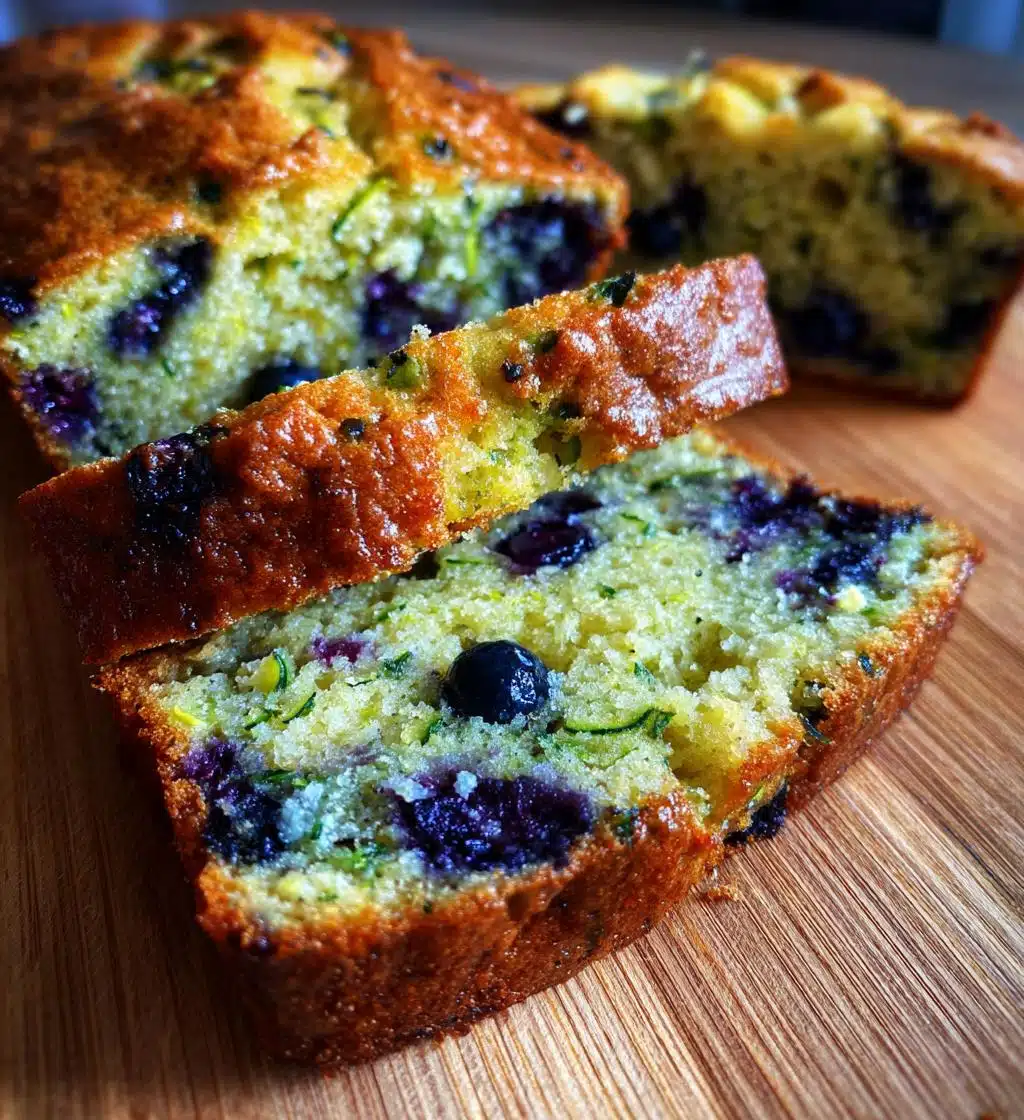 blueberry zucchini bread - detail 1