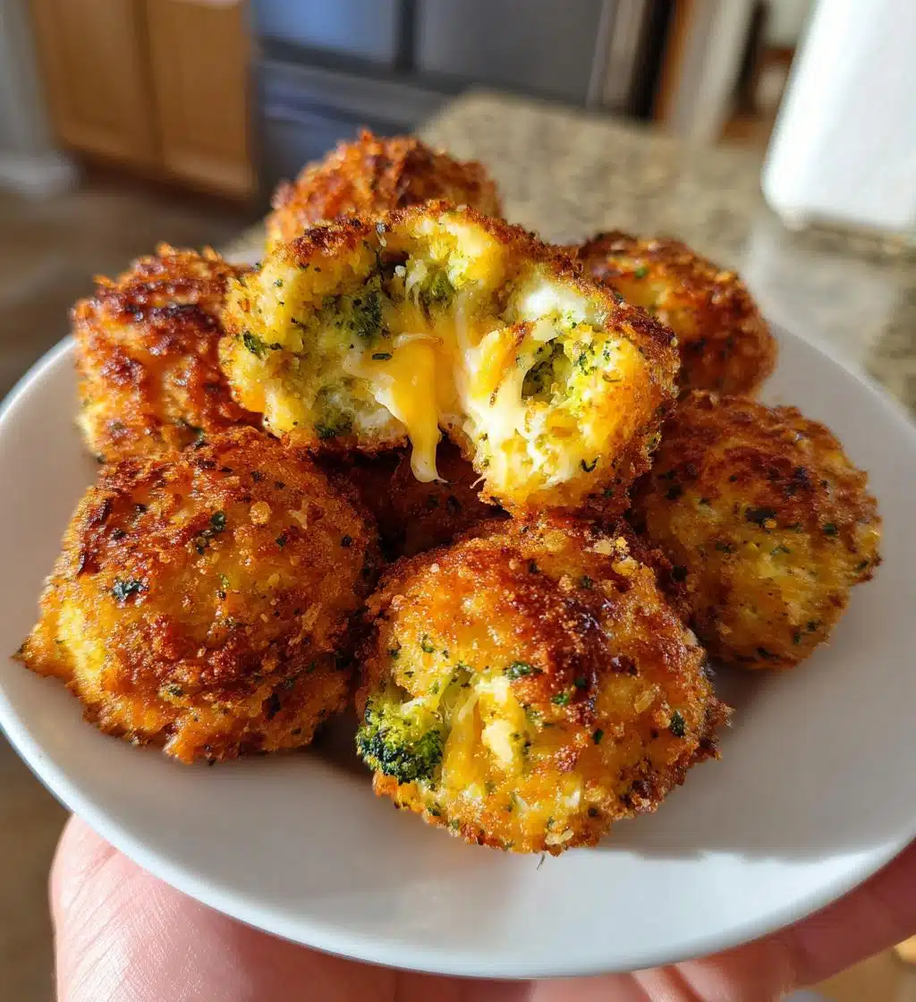 broccoli cheese balls - detail 1