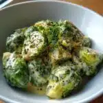 brussels sprouts in alfredo sauce