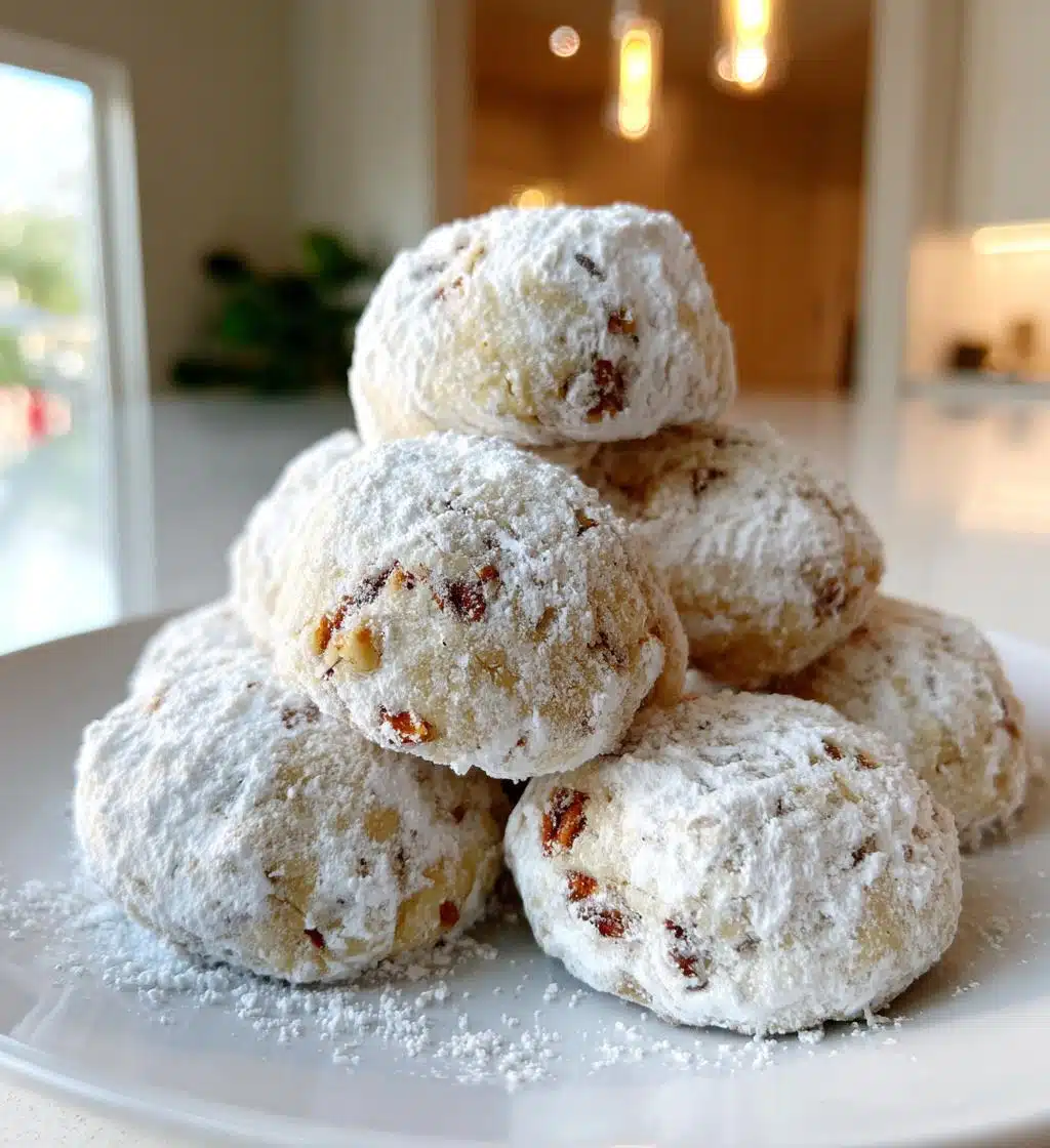 buttery pecan snowball cookies - detail 1