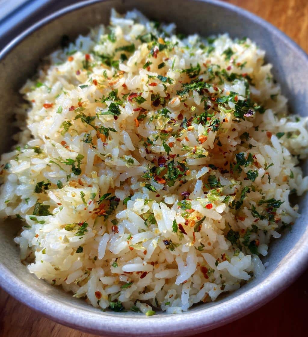 buttery seasoned rice - detail 1