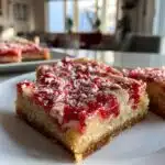 candy cane kiss sugar cookie bars