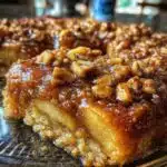 caramel apple pecan cobbler