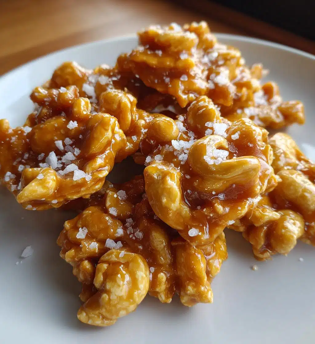 caramel cashew clusters - detail 1