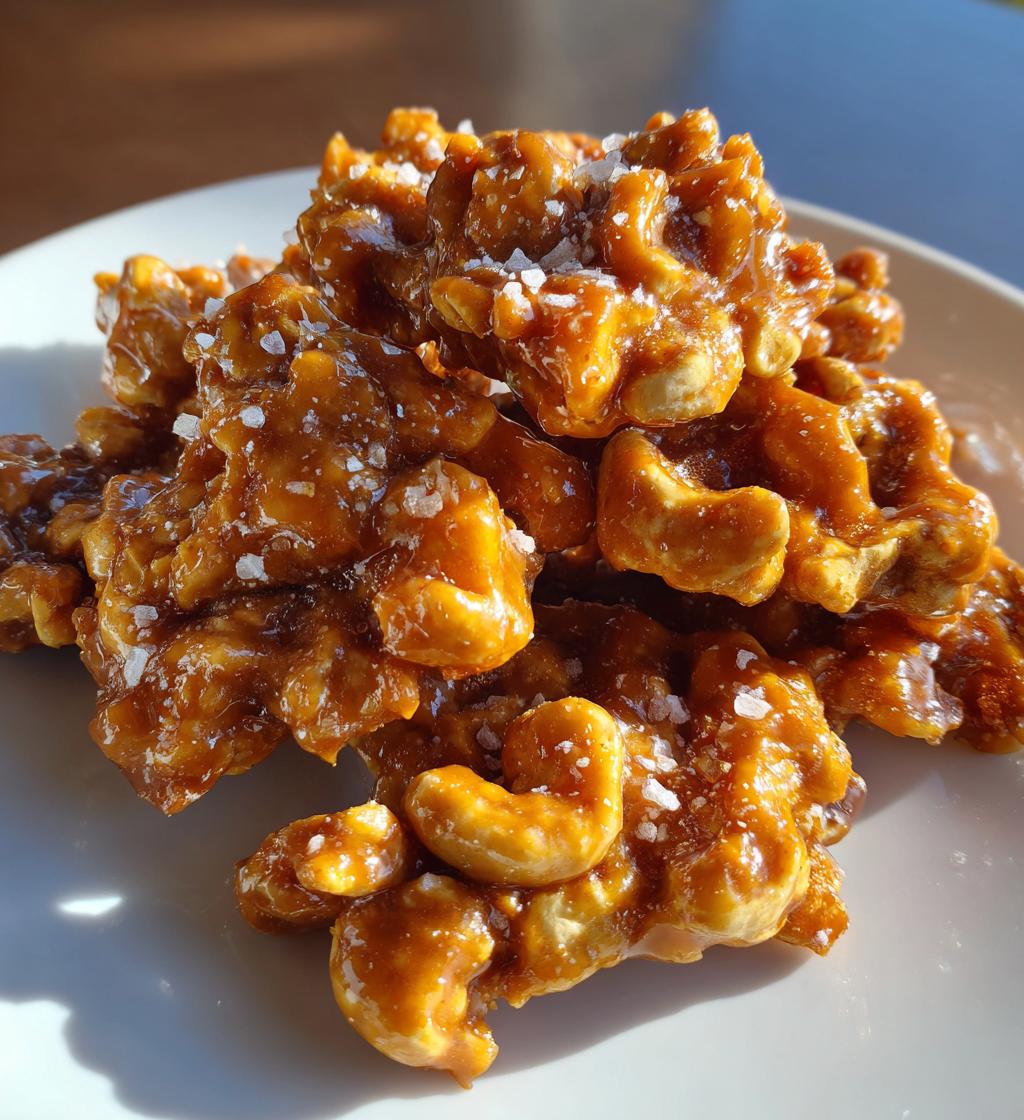 caramel cashew clusters