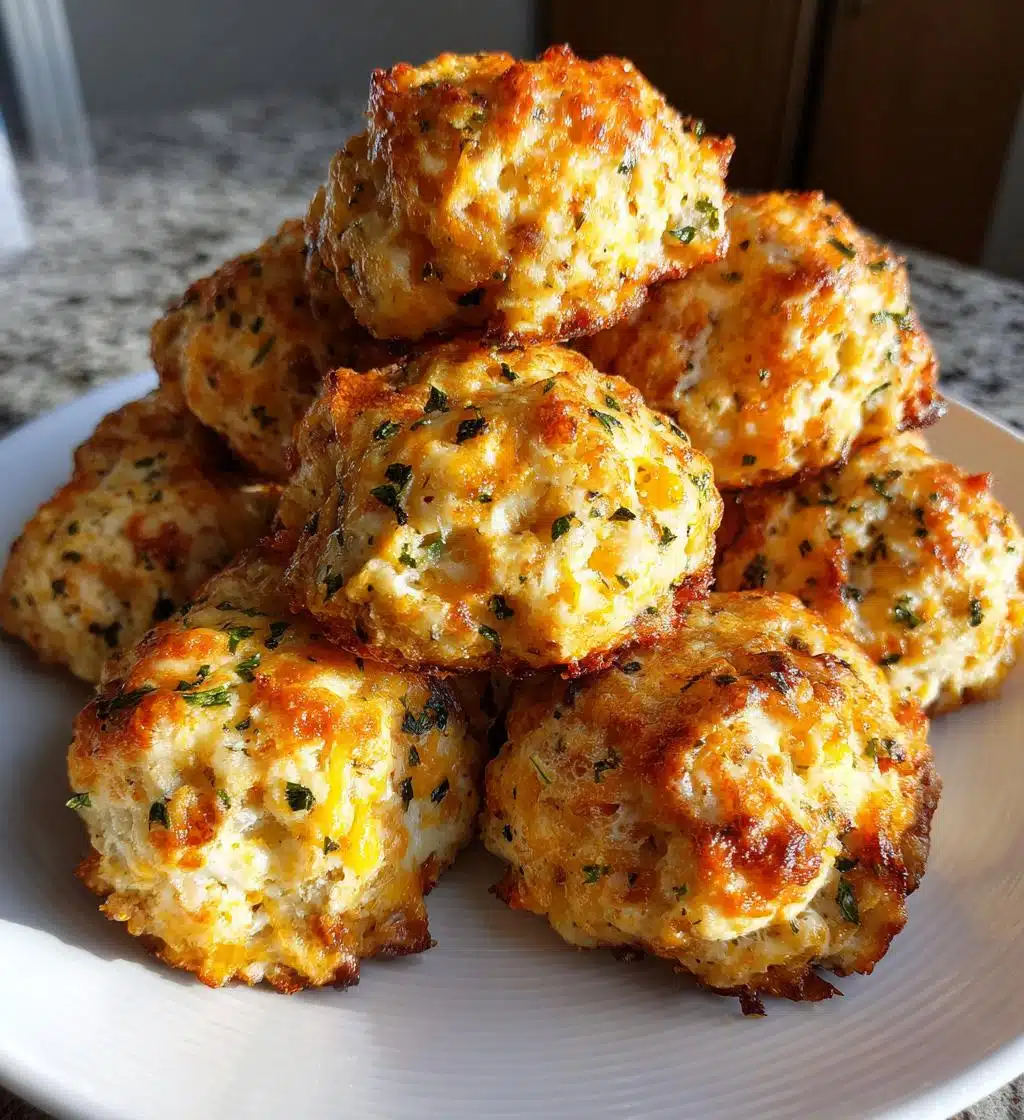 cheddar bay biscuit sausage balls - detail 1