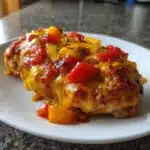 cheesy baked chicken and peppers