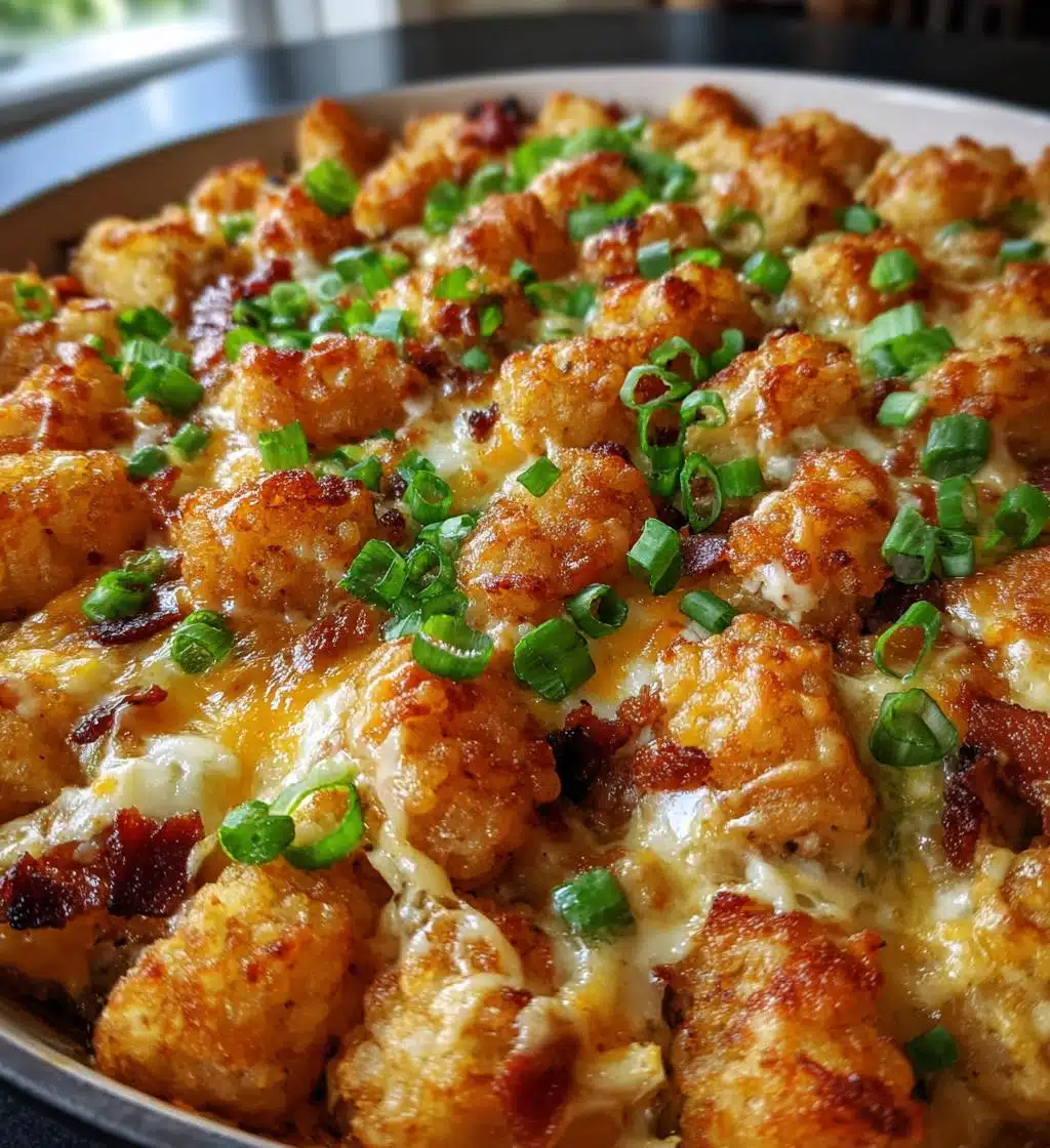 chicken bacon ranch tater tot casserole
