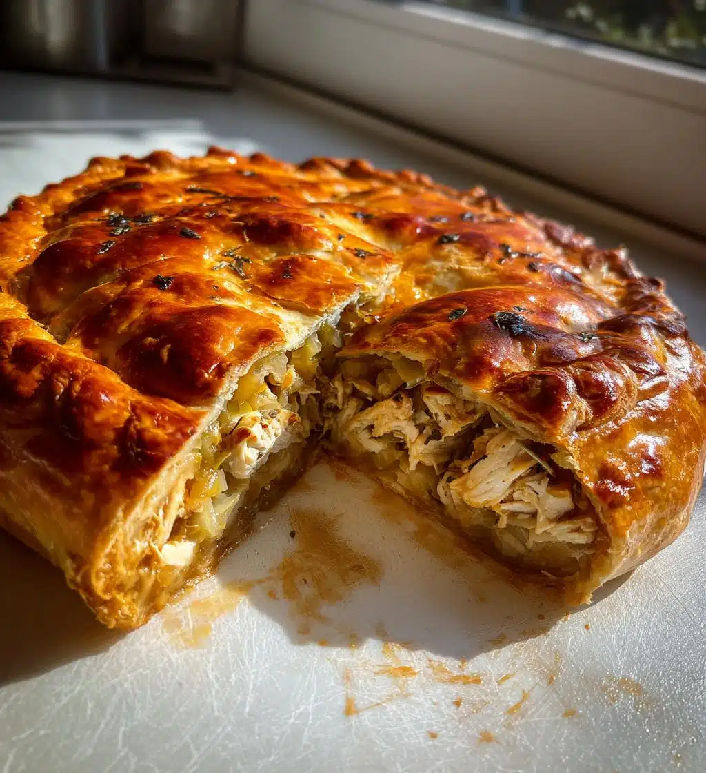 chicken cabbage savory pirog - detail 1