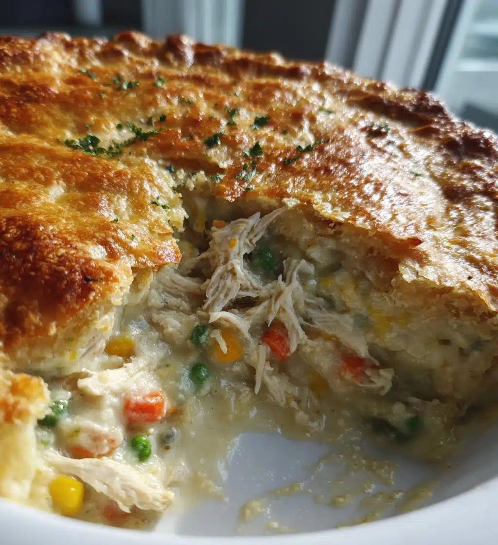 chicken pot pie casserole - detail 1