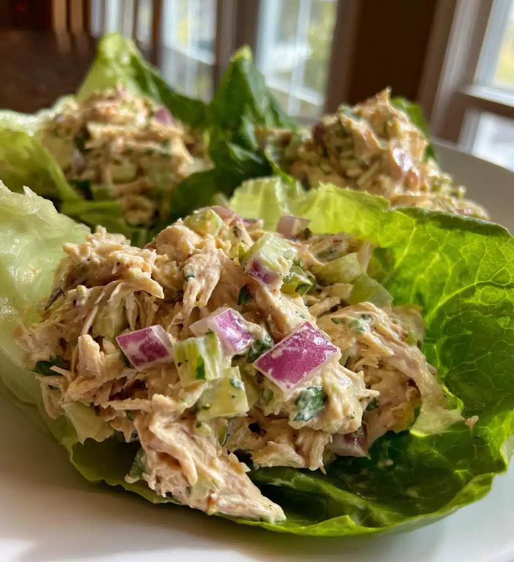 chicken salad lettuce wraps