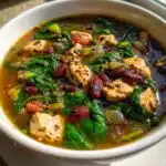 chicken spinach bean soup