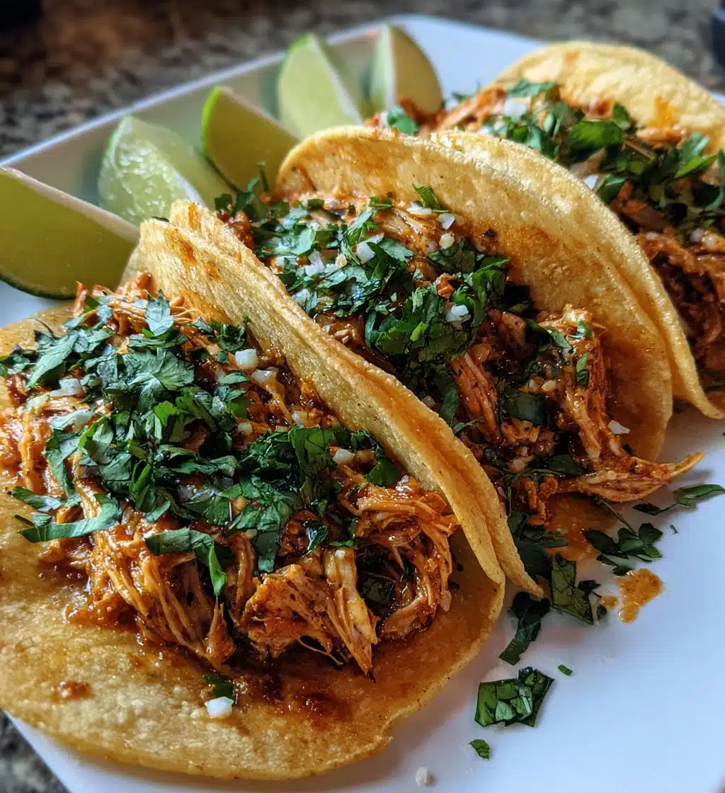chicken tinga tacos - detail 1