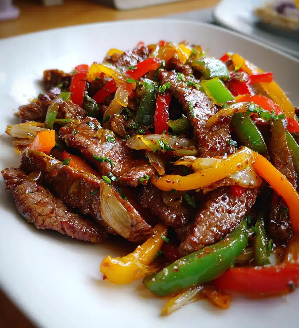chinese onion pepper steak - detail 1