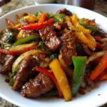 chinese pepper steak with onions