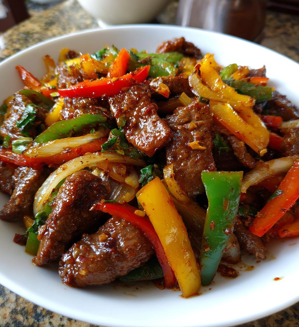 chinese pepper steak with onions