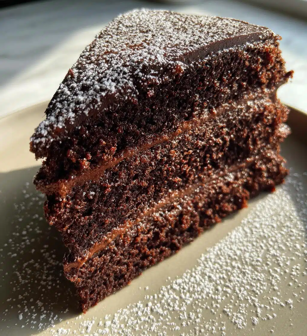 chocolate depression cake - detail 1