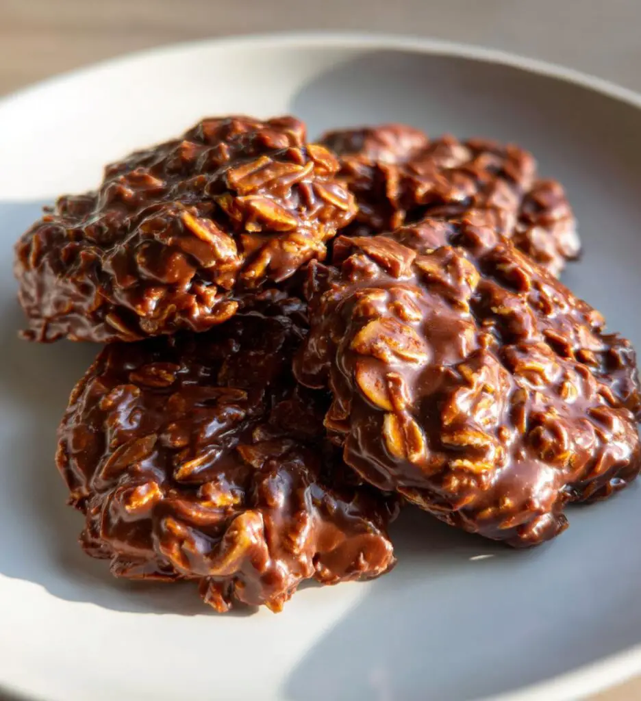 chocolate peanut butter no bake cookies