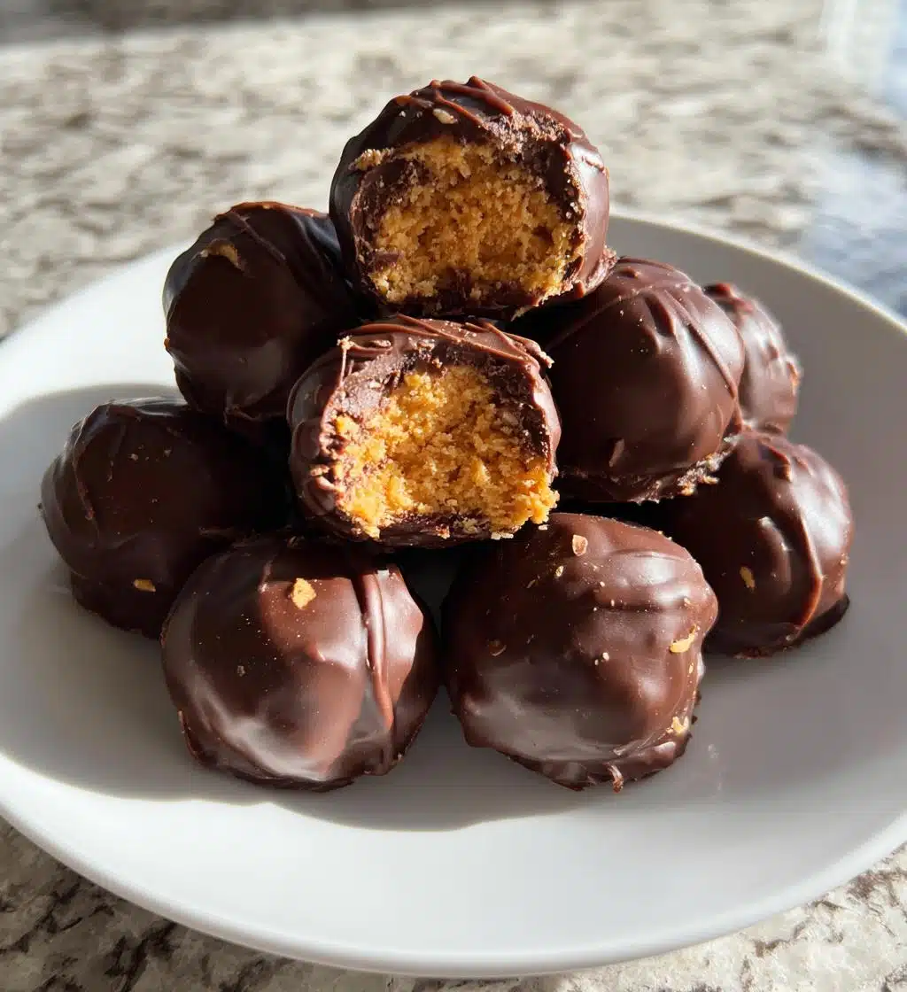 christmas peanut butter balls - detail 1