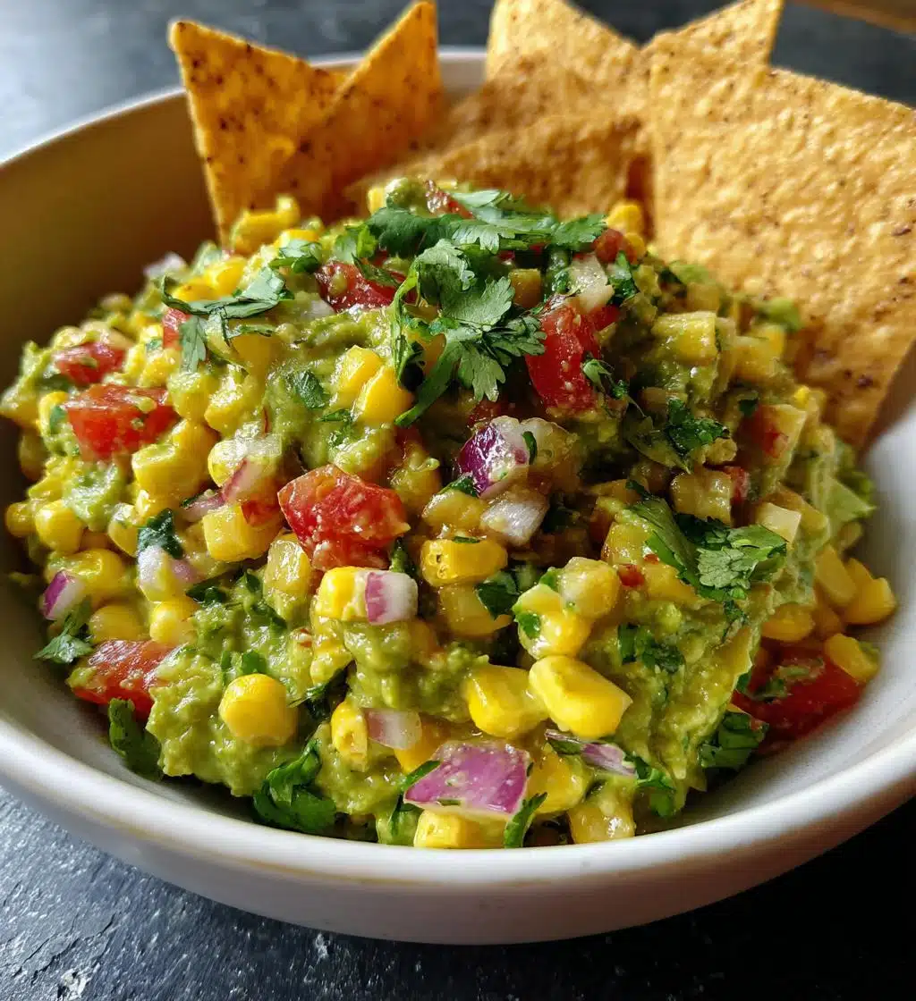 corn guacamole - detail 1