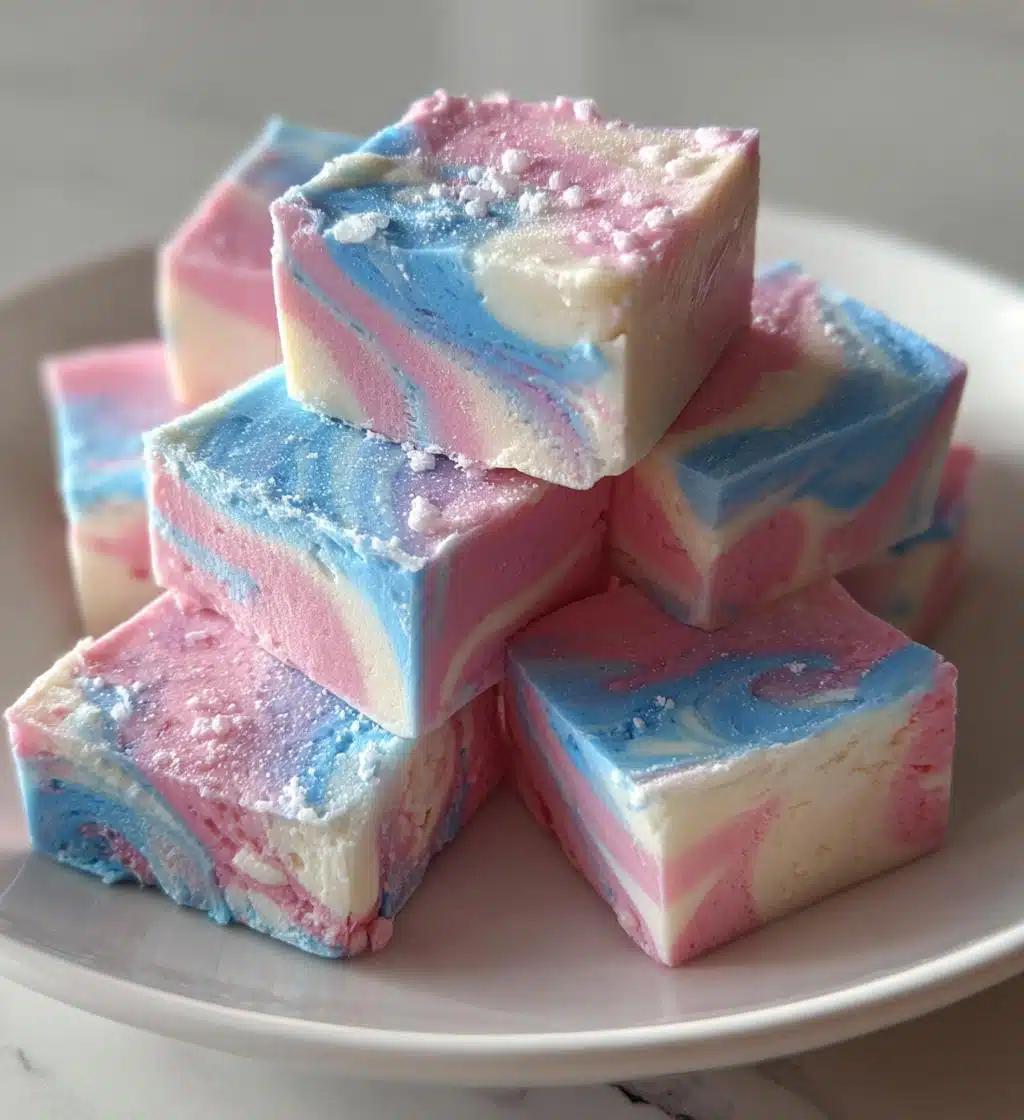 cotton candy fudge