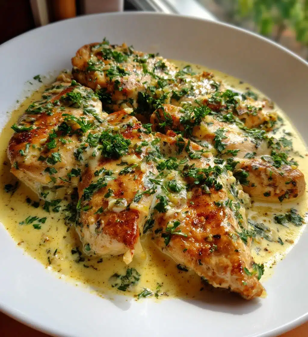 creamy garlic chicken