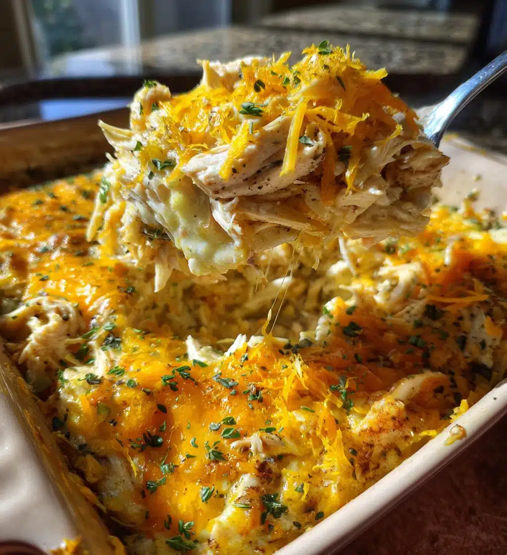 creamy lemon herb chicken casserole