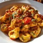 creamy tortellini with tomatoes