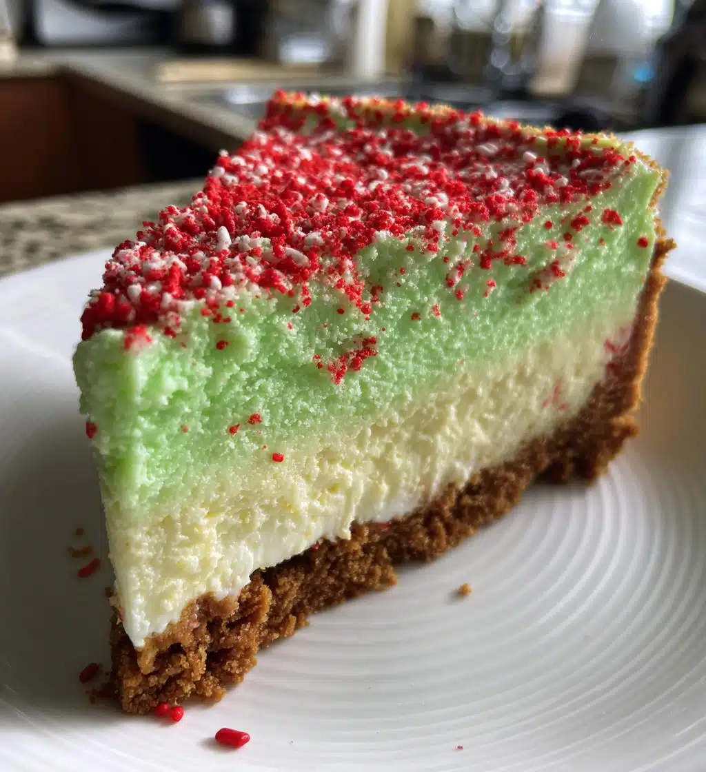 creating a little debbie christmas tree cheesecake - detail 1