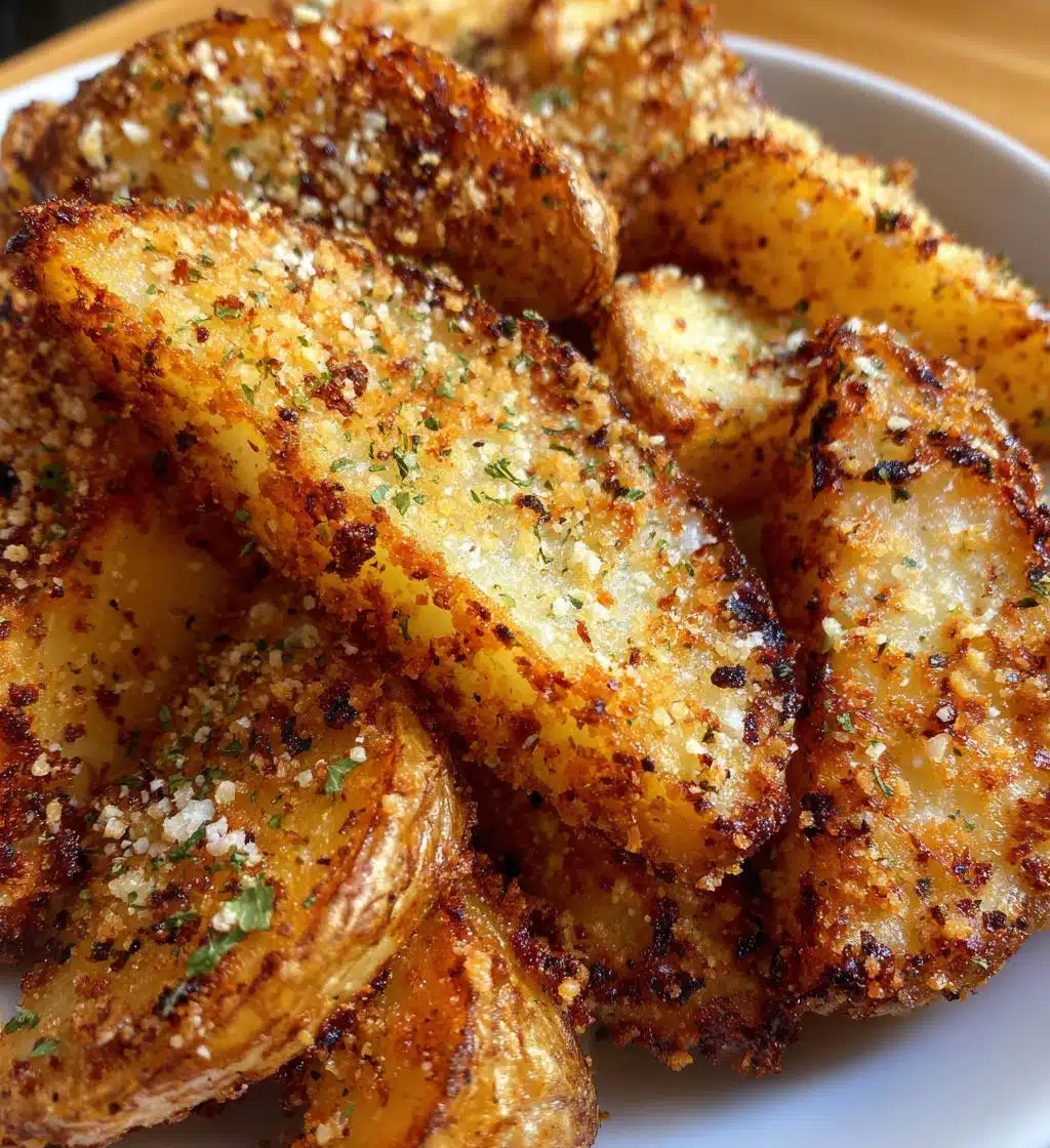 crispy crunchy parmesan potatoes - detail 1