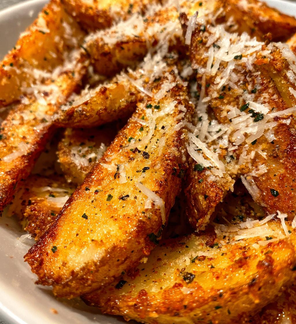 crispy crunchy parmesan potatoes