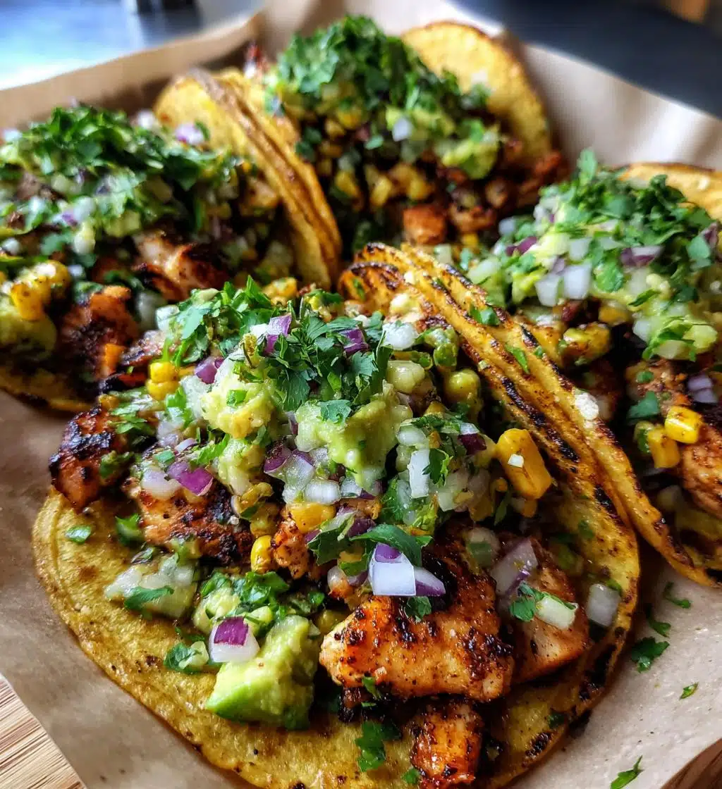 crispy poblano chicken tacos with avocado jalapeno salsa - detail 1