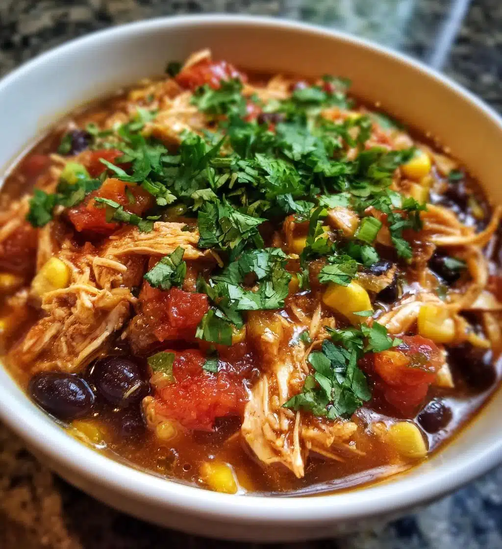crock pot chicken taco chili - detail 1